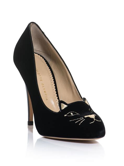 charlotte olympia replica kitty shoes|charlotte olympia saddle bag.